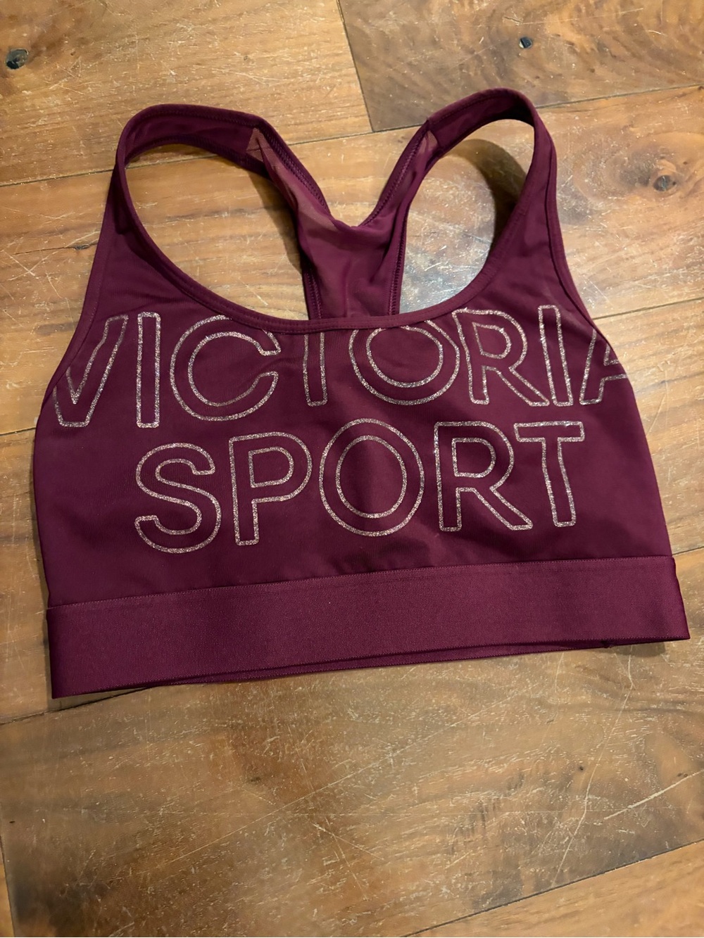 Victoria Sport Maroon/Burgundy Racerback Sports Bra